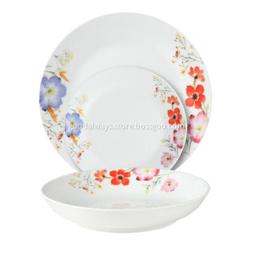 18 Piece Porcelain  Dinner Set,Little Flower